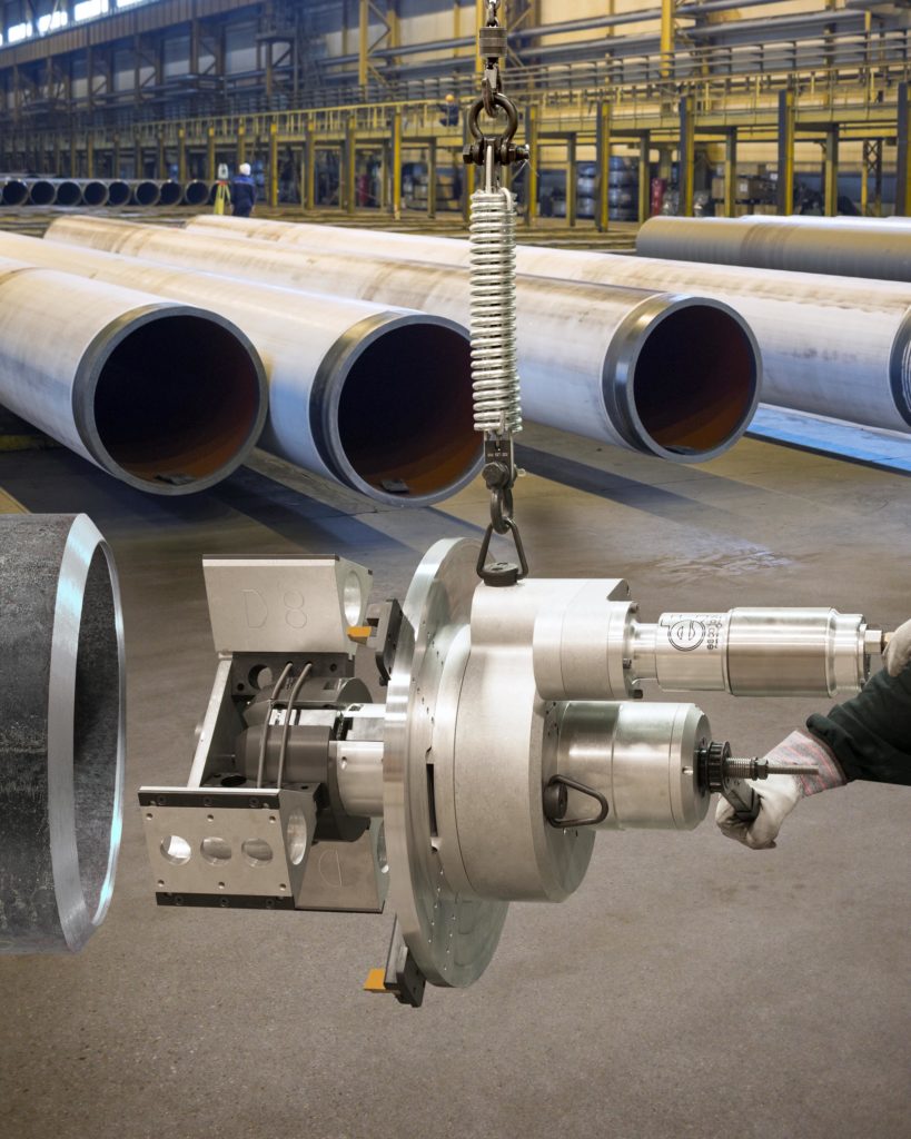 PIPE BEVELING TOOL EASILY HANDLES WIDE RANGE OF PIPE SIZES ESCO TOOL