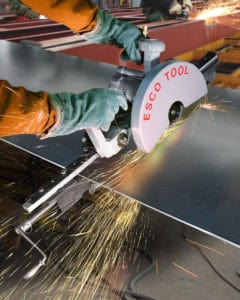 Pipe Saw Air-powered saw cut boiler panels, tube, pipe, tanks, sheets and cylindrical structures