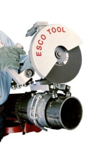 Pipe Saw Air-powered saw cut boiler panels, tube, pipe, tanks, sheets and cylindrical structures