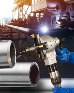 PIPE BEVELING MACHINE FOR CUTTING SUPER ALLOYS