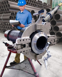 Esco Tool Clamshell Split Frame Pipe Fabrication Machine