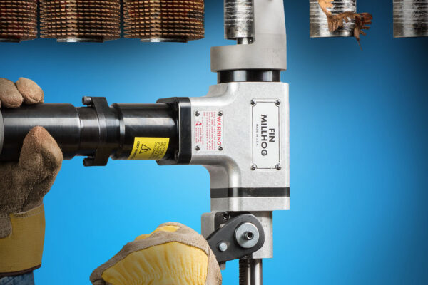 TUBE FIN REMOVAL TOOL SPEEDS PEELING FOR INSPECTION
