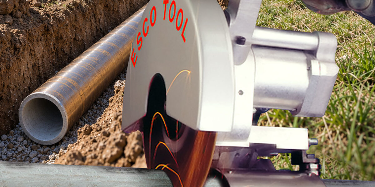 SAW FOR CONCRETE LINED PIPE MAKES SMOOTH, ACCURATE & CLEAN CUTS